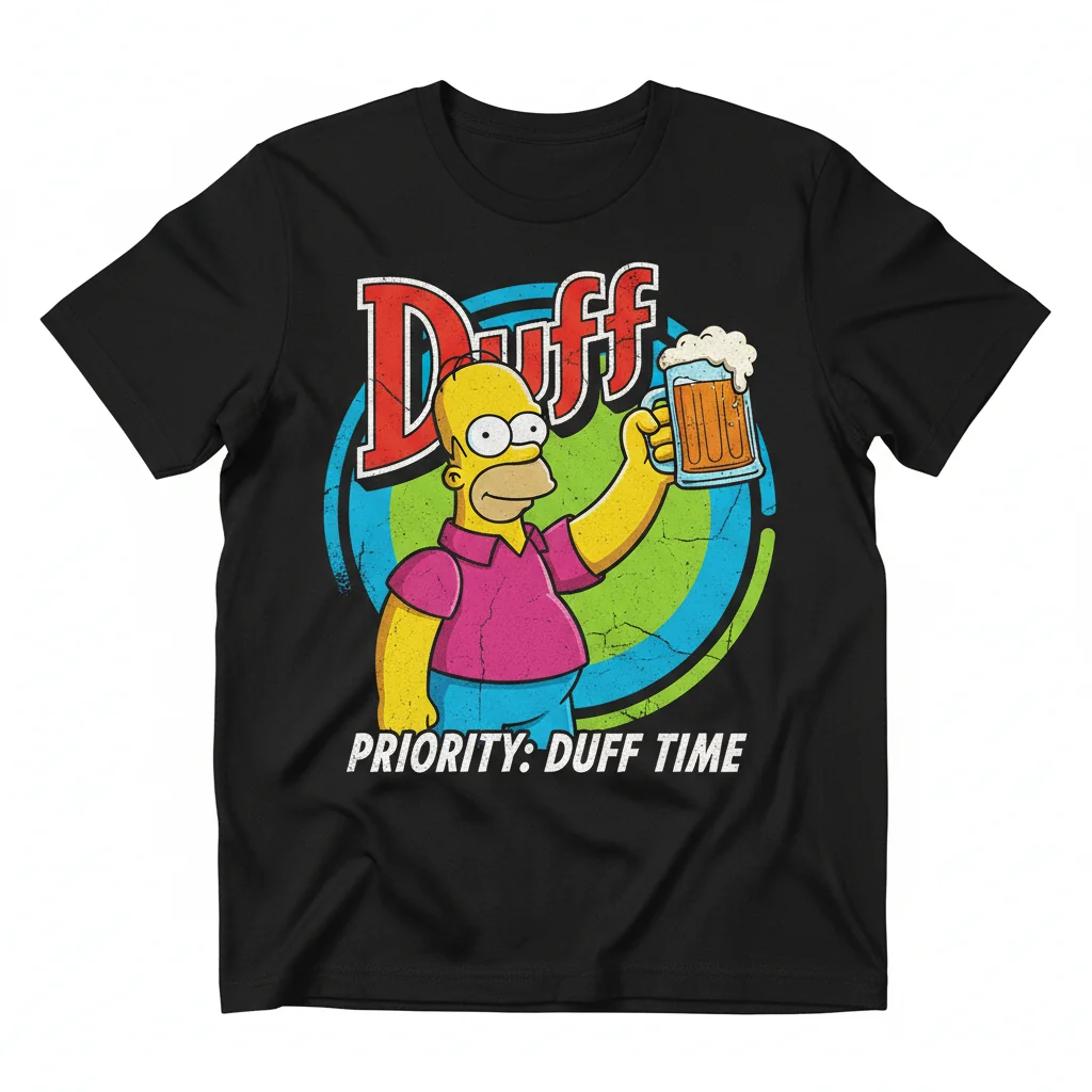Duff Beer Homer Simpson Classic T-Shirt – Unrivaled Comfort & Durability
