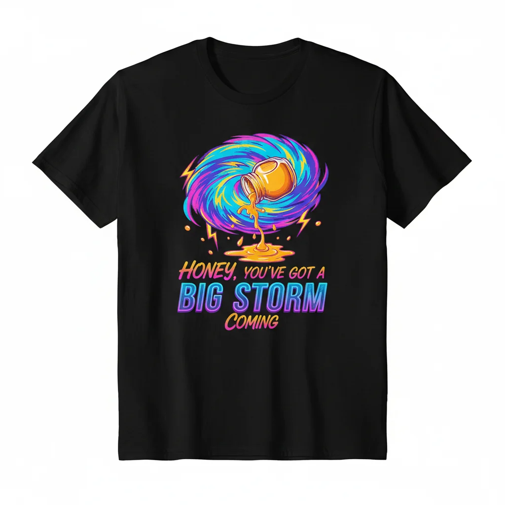 Durable & Vibrant "Honey, You've Got a Big Storm Coming" Essential T-Shirt