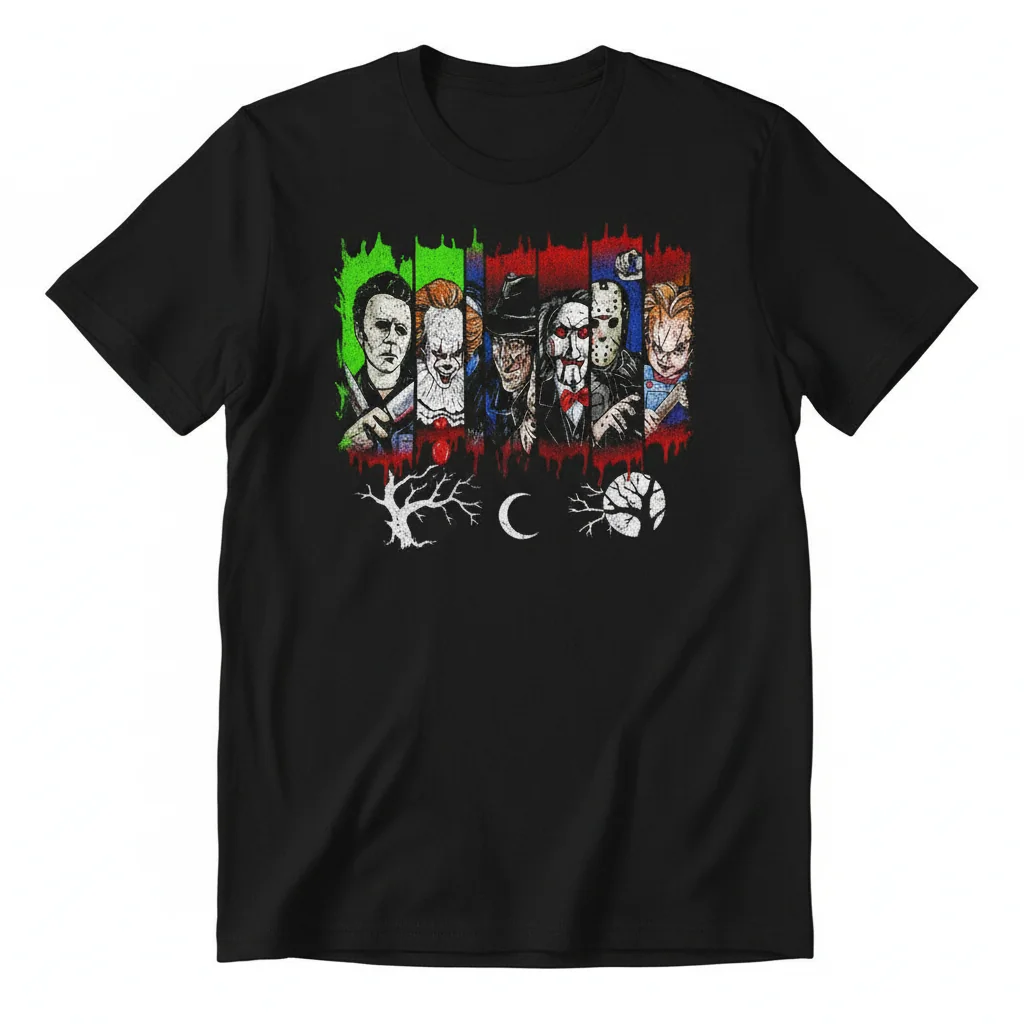 Tapestry Decorativa de Pared de Halloween con Personajes de Películas de Terror – Grande