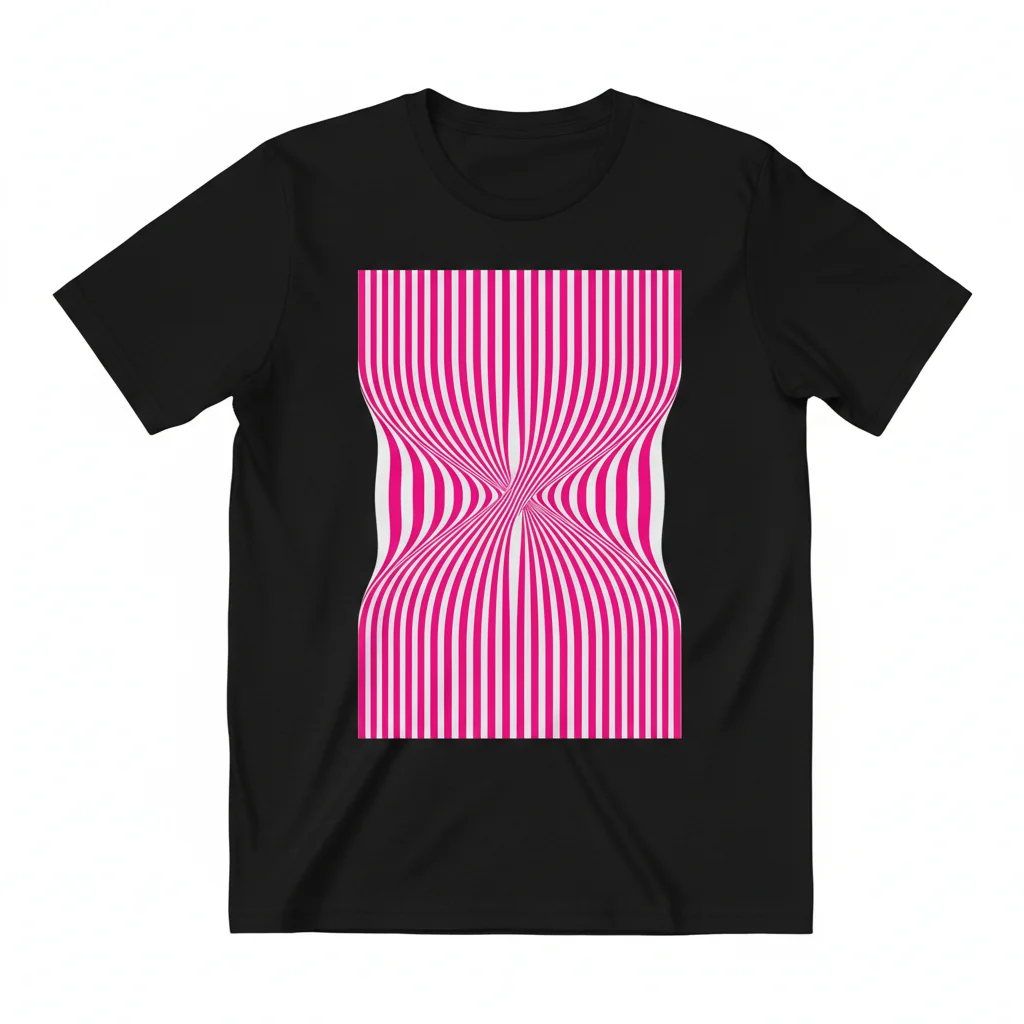 Pink & White Stripe Tee – Bold. Fresh. Iconic.