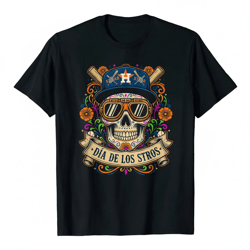 Camiseta Houston Astros Dia De Los Stros - Confort Duradero y Estilo Vibrante