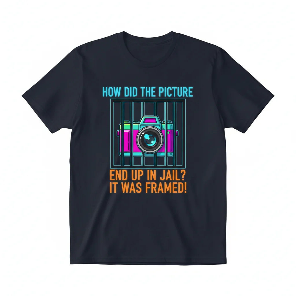 Funny Framed Picture Joke Essential T-Shirt - Unisex Humor Tee