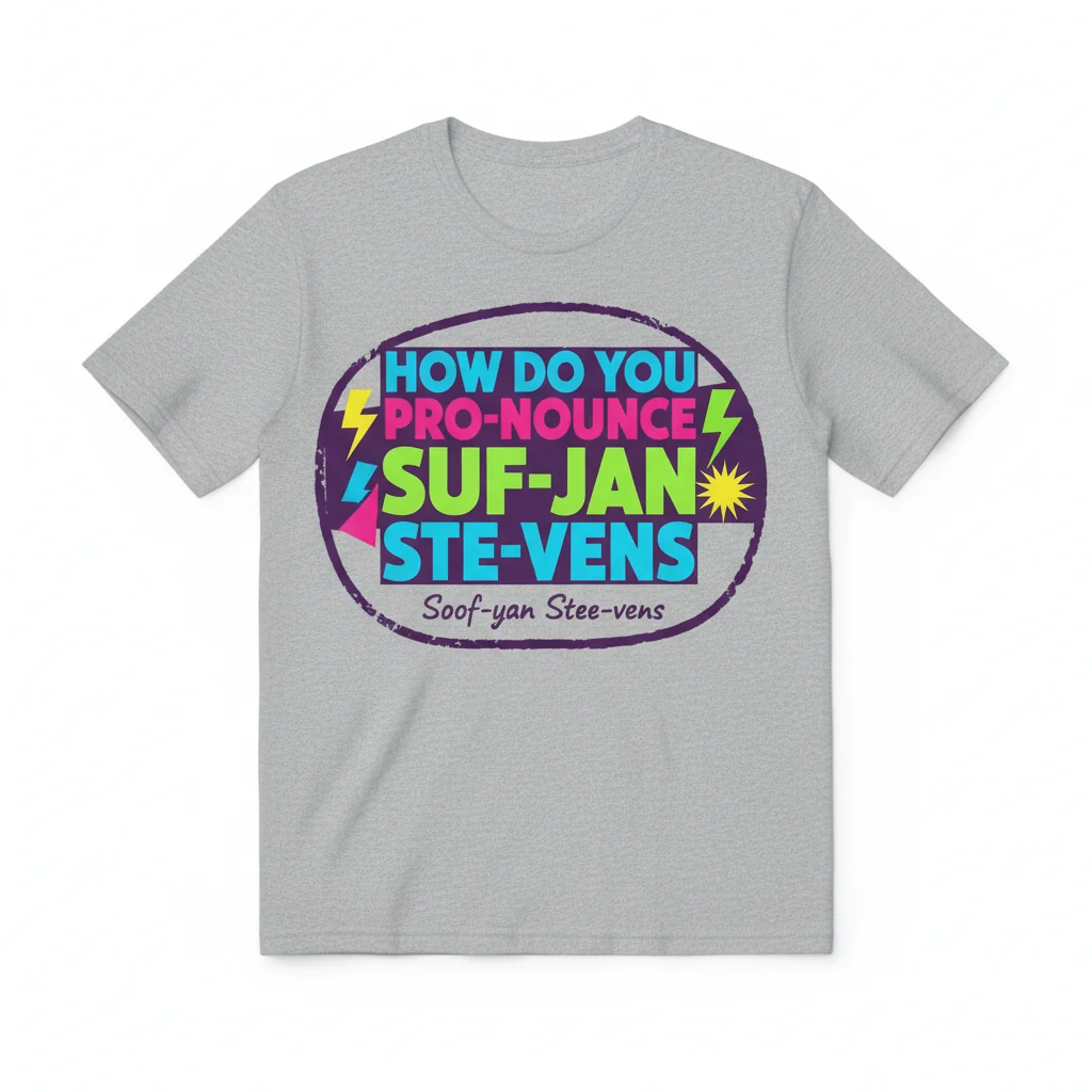 The Sufjan Stevens Pronunciation Tee | Minimalist Streetwear