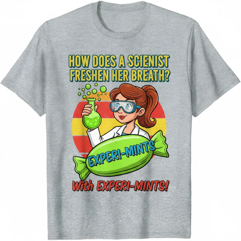 "Experi-mints" Scientist Dad Joke Tee