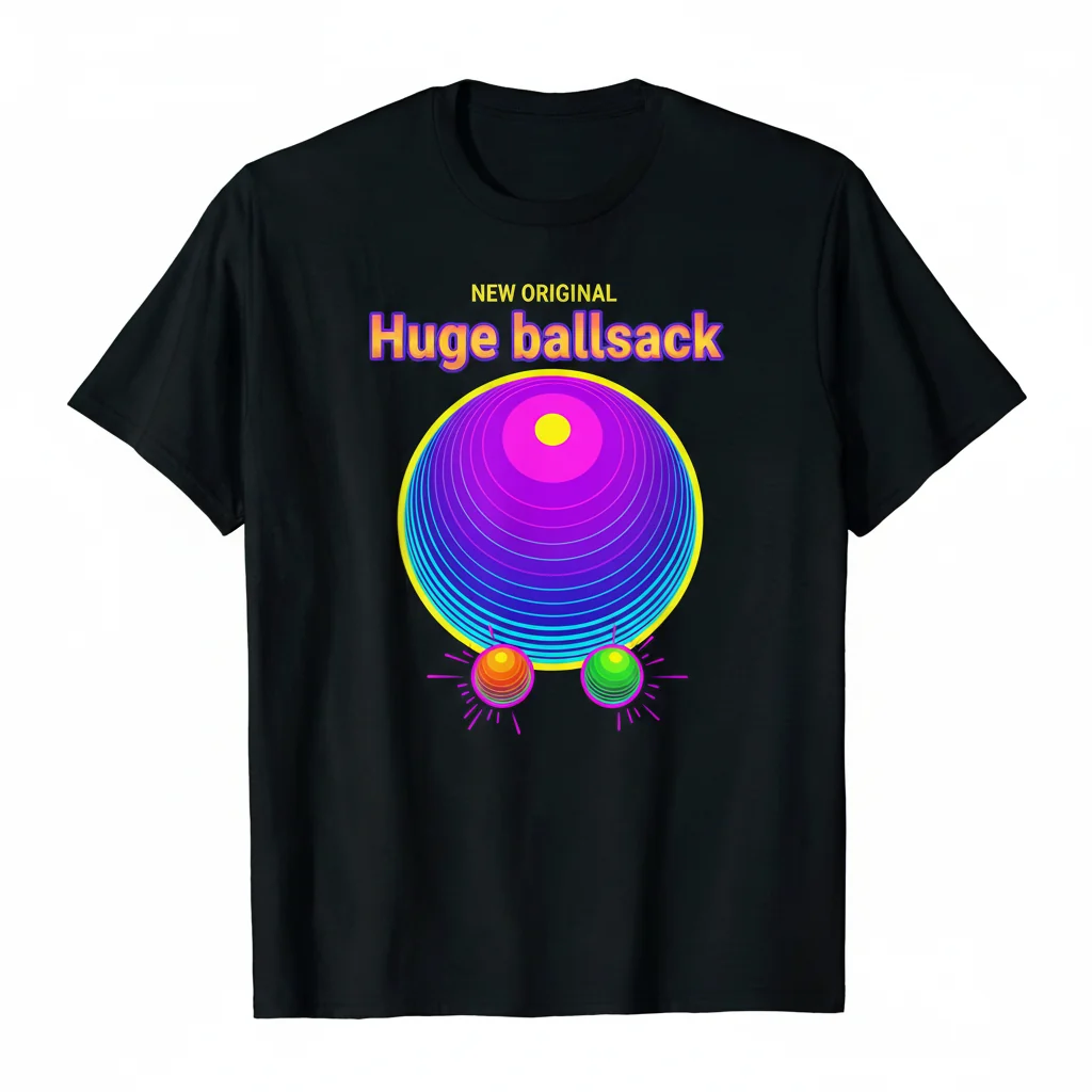"Huge Ballsack" Funny Graphic T-Shirt | Humorous Gag Gift Tee | Premium Cotton