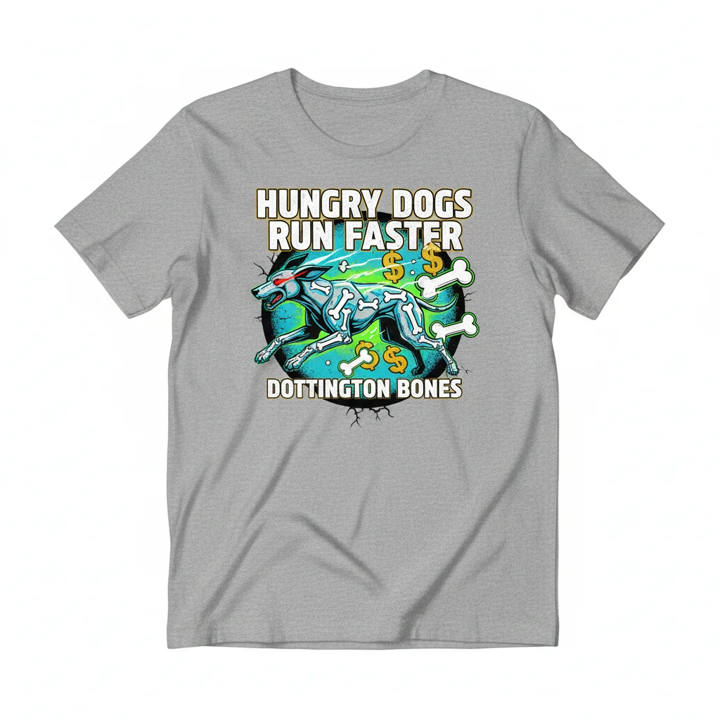 Run Faster: The Dottington Bones Artistic Tee