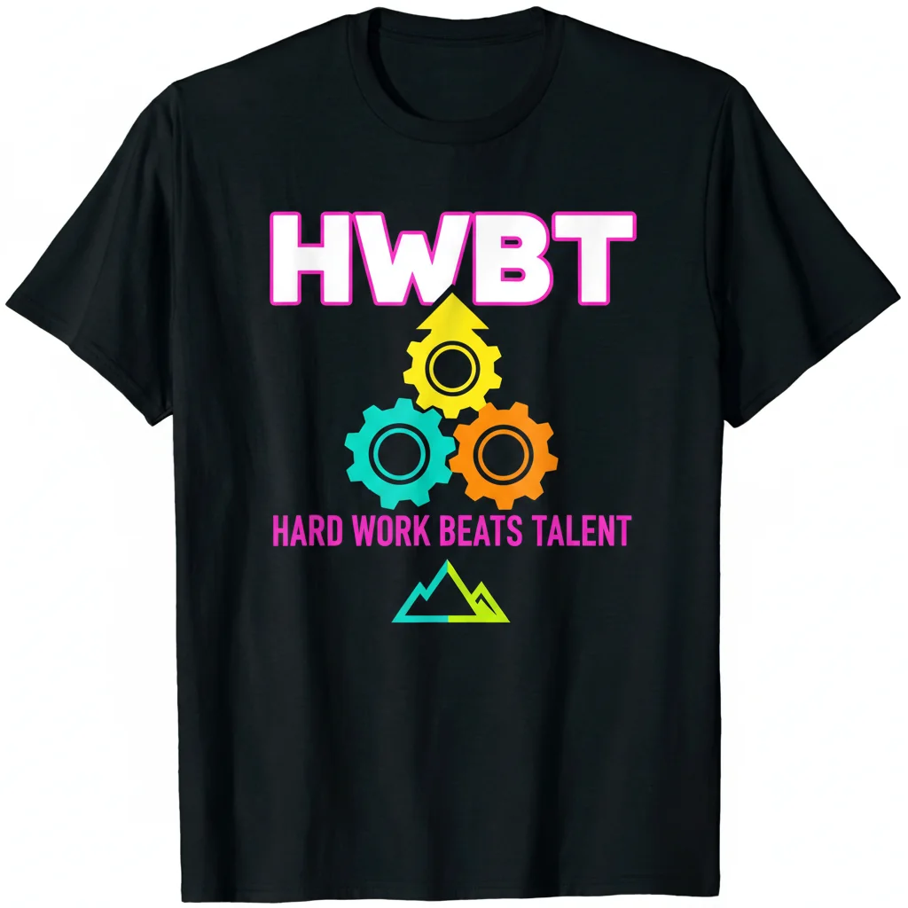 HWBT Multi-Logo Shirt | The "Hard Work Beats Talent" Edition