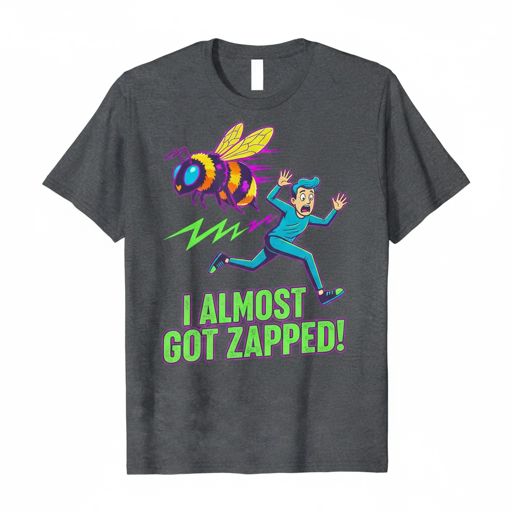 "I Almost Got Stung" Funny Graphic T-Shirt