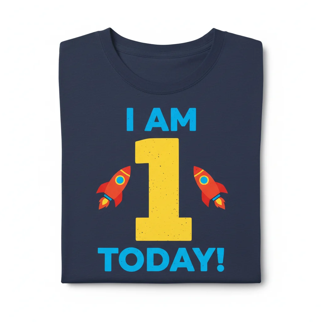Varsity 'I Am 1 Today' Tee - Tri-Blend Birthday Style