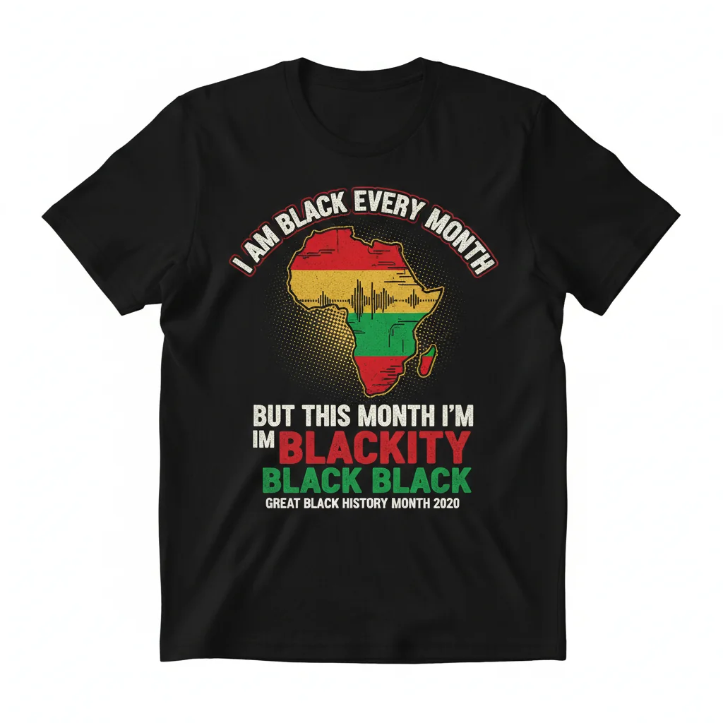 Blackity Black Black: An Empowering Premium Tee for Black History Month & Beyond