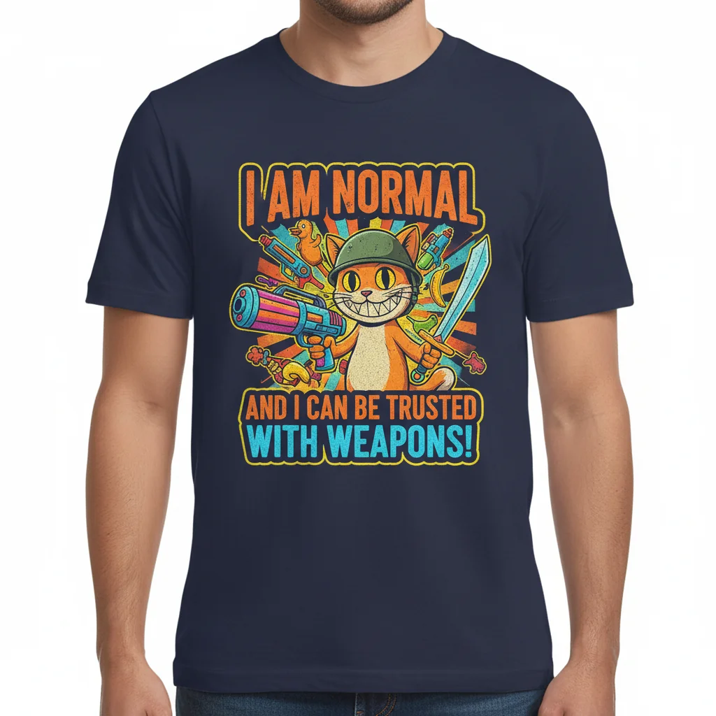 “Normal. Trusted. Armed.” Essential T-Shirt: A Statement of Self-Assured Confidence
