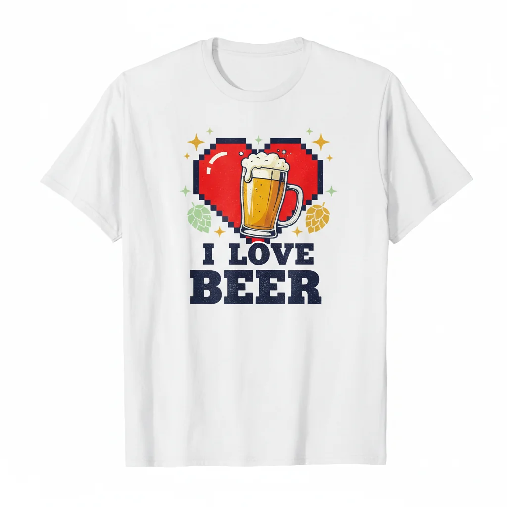 I Love Beer Essential T-Shirt - Premium Ring-Spun Cotton Tee