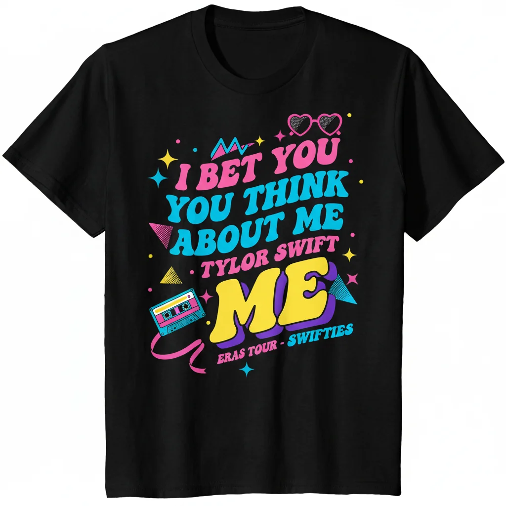Taylor Swift 'I Bet You Think About Me' 22 Eras Tour T-Shirt - Official Swiftie Apparel