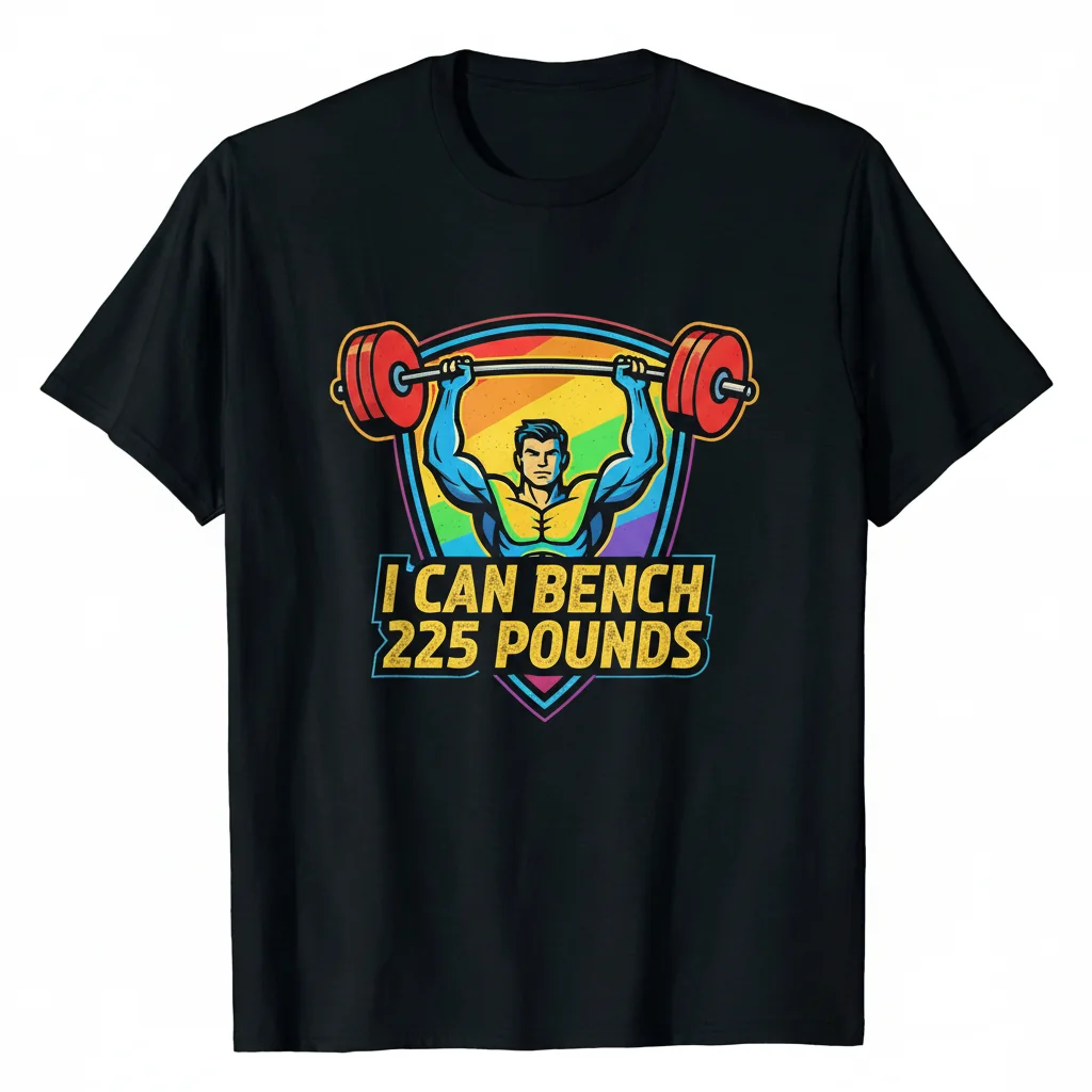 Camiseta Esencial "I Can Bench 225 Pounds" - Durabilidad y Estilo Insuperables