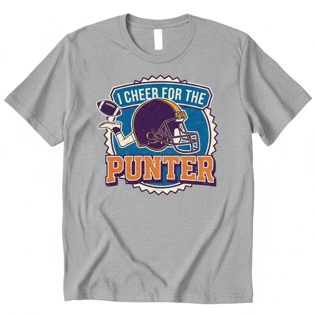 I Cheer For The Punter Funny Football T-Shirt - Special Teams Kicker Gift