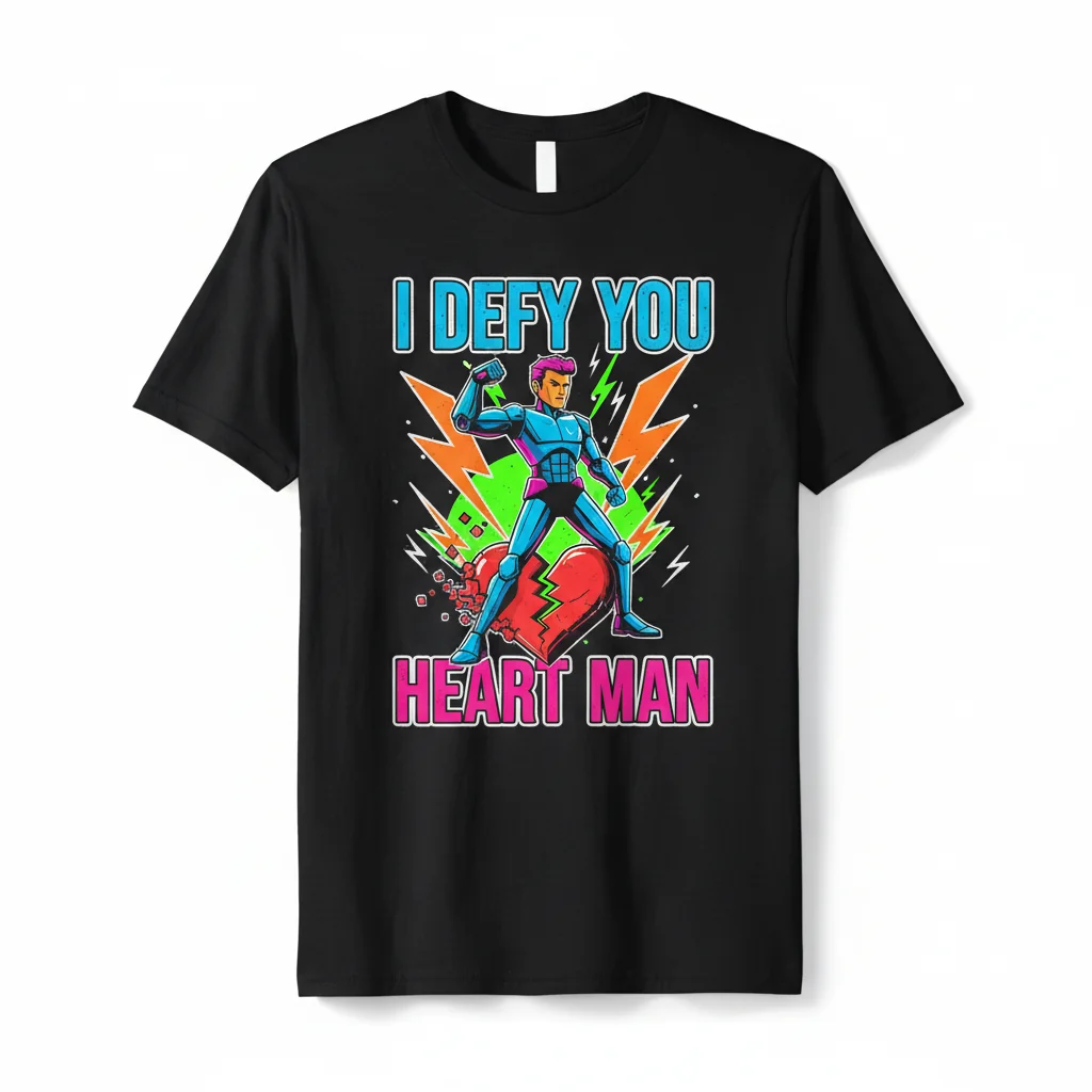 Essential "I Defy You Heart Man" Graphic T-Shirt | Premium Cotton | Men's & Women's Fit