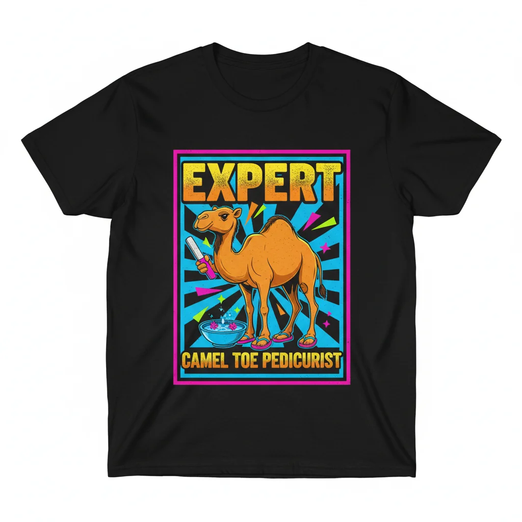 The 'Camel Toe Pedicure' Art Tee: A Bold Statement in Comfort and Style