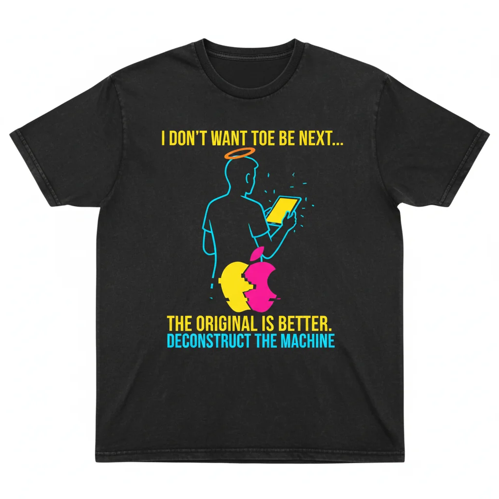 Unique Mineral Wash T-Shirt: "I Don't Want to Be the Next Steve Jobs" (Black) - Premium Ring-Spun Cotton Tee