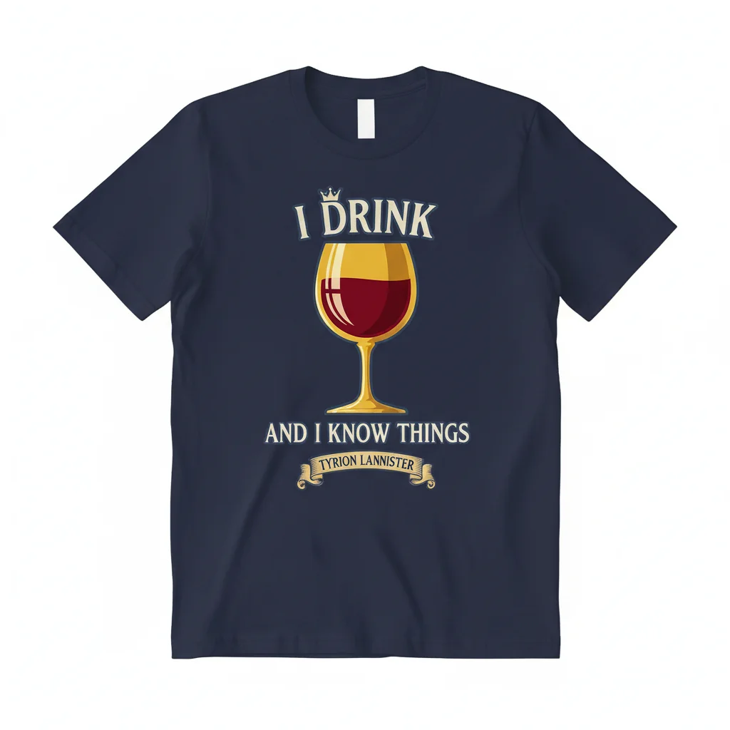 Tyrion Lannister "I Drink And I Know Things" Essential T-Shirt – Game of Thrones Fan Tee