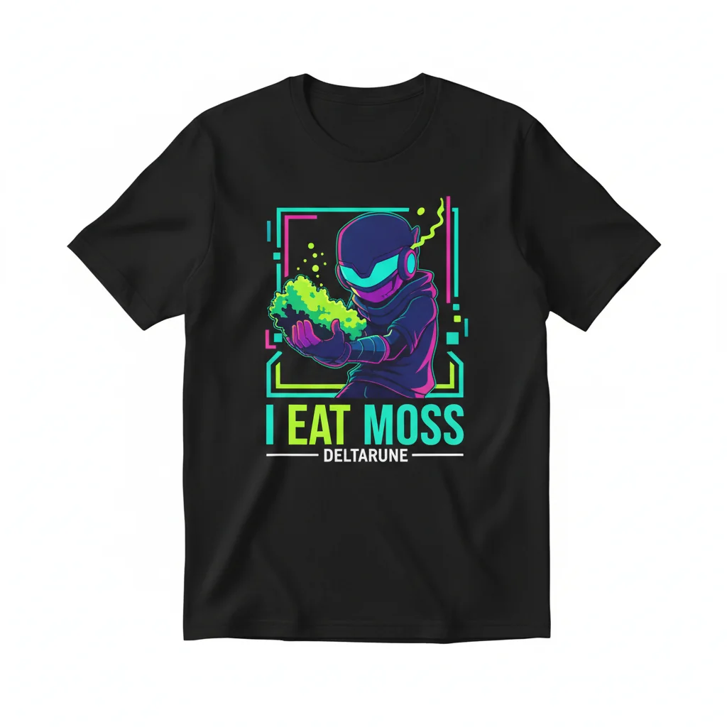 Deltarune Kris "I Eat Moss" Fan Art T-Shirt