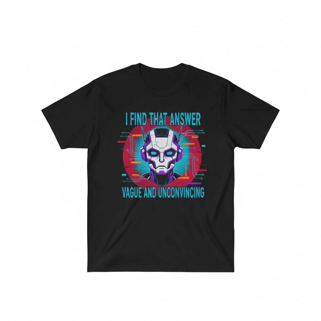 Durable "I Find That Answer Vague" Essential T-Shirt – Fade-Resistant & Pre-Shrunk