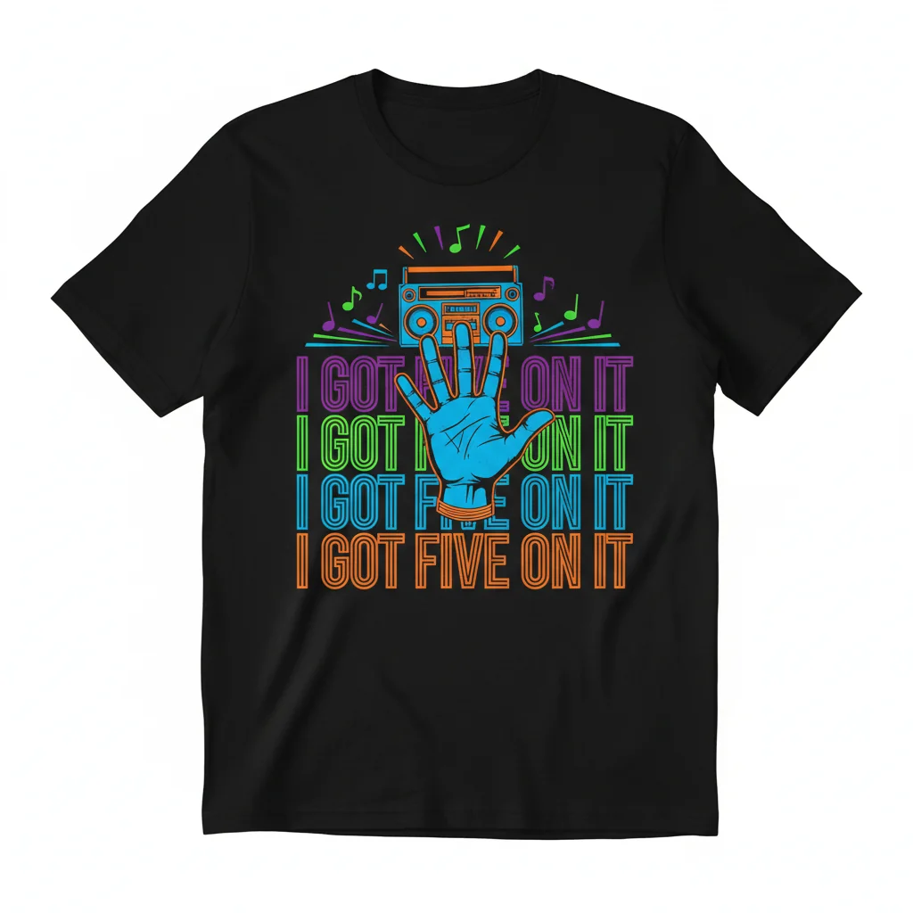 I Got Five On It Hip Hop Vintage Classic Slogan Essential T-Shirt