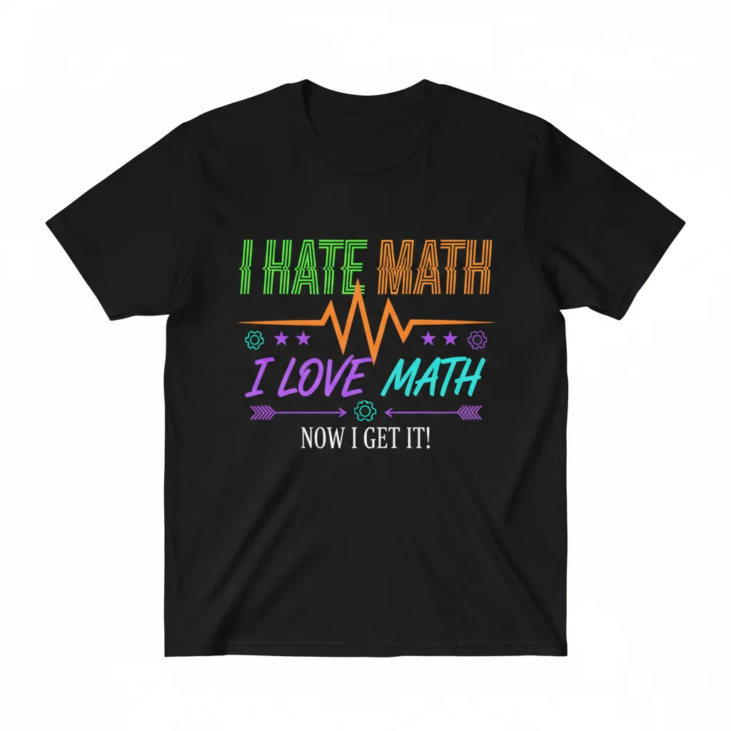 Calculated Cool: The 'I Love Math' Graphic Tee