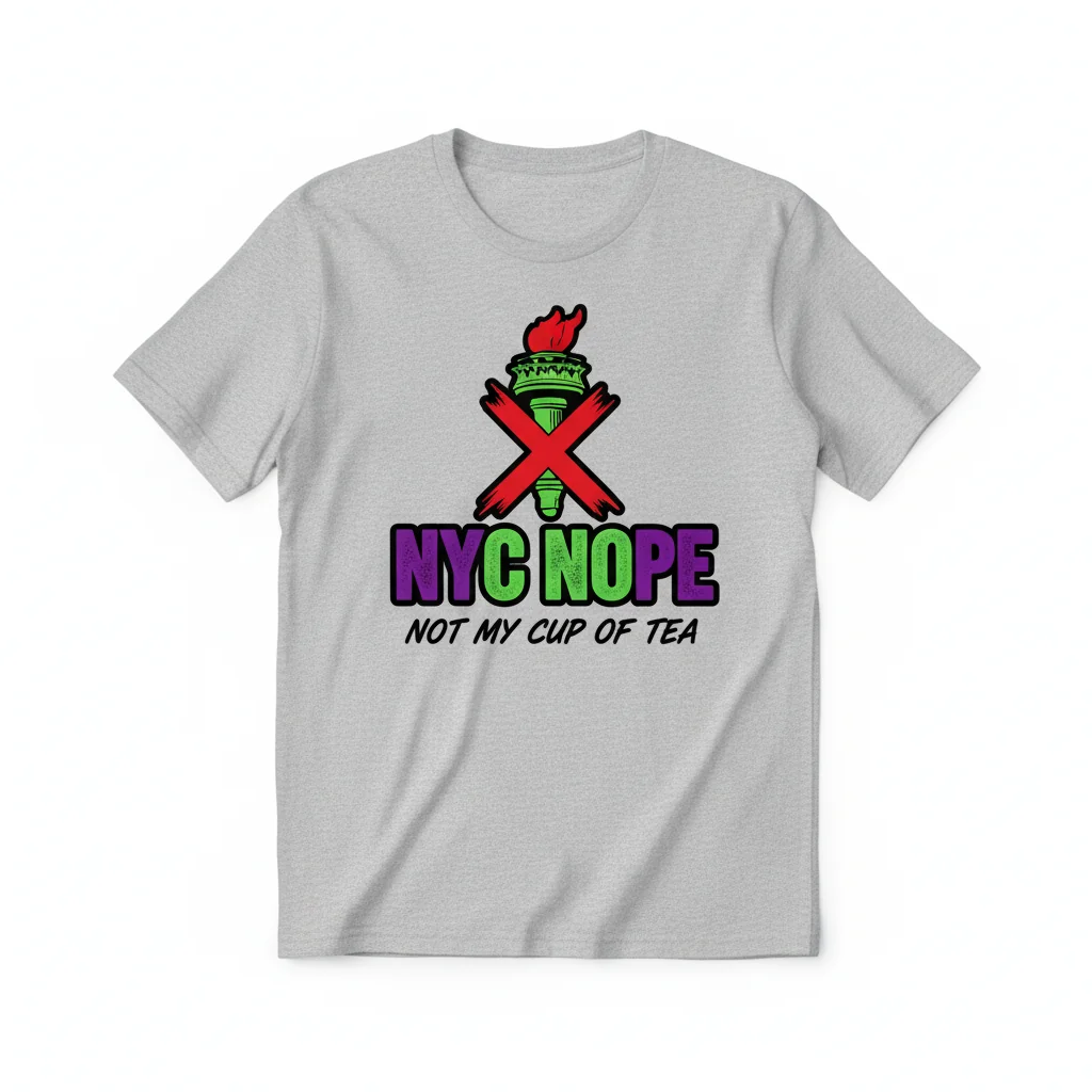 Essential T-Shirt "i hate new york" - Premium Cotton Graphic Tee
