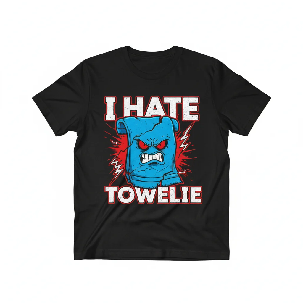 Durable "I Hate Towelie" Unisex T-Shirt – Fade-Resistant & Perfect Fit