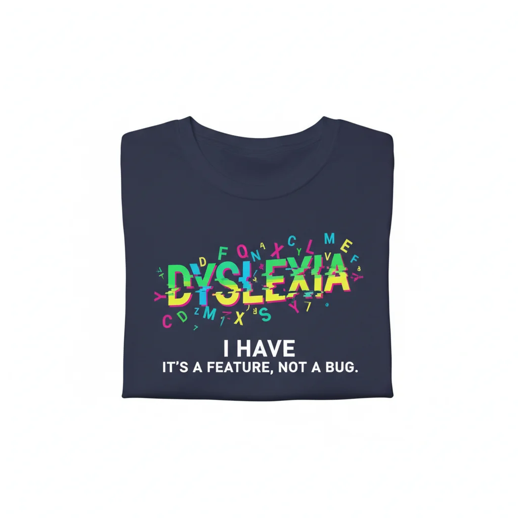Uniquely Wired Dyslexia Awareness Art Tee