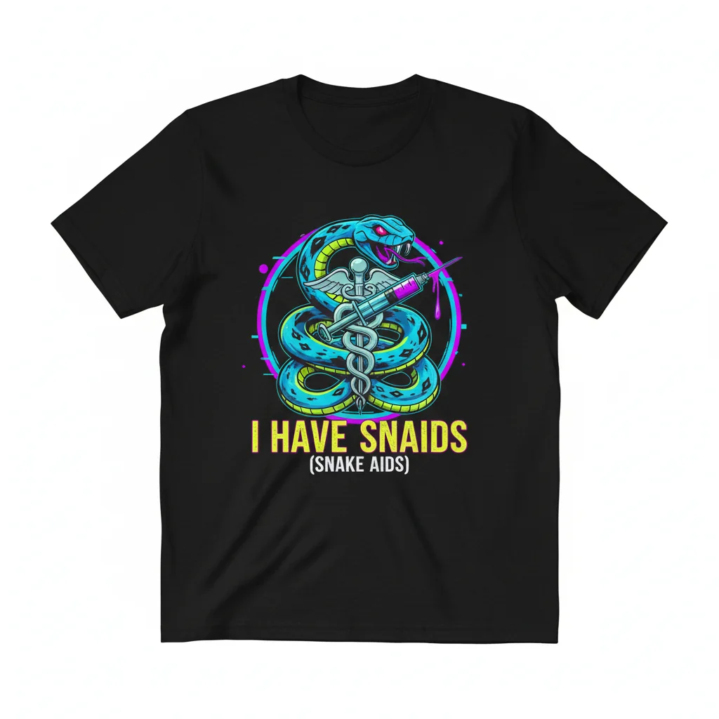 Divertido Camiseta Esencial "Tengo Snaids (Ayudas para Serpientes)" – Comodidad Unisex