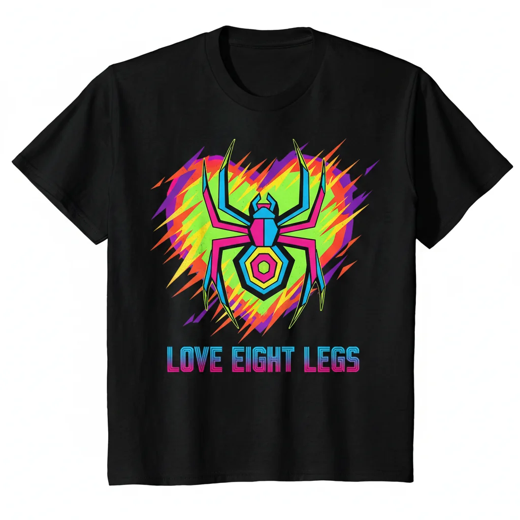 Durable "I HEART Spider" Essential T-Shirt – Fade-Resistant & Comfortable
