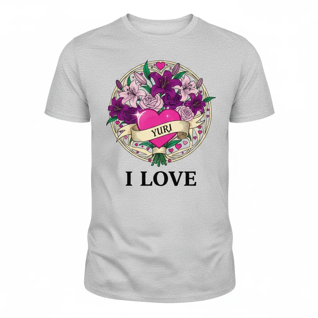 I Heart Yuri Essential T-Shirt – Soft & Stylish Anime Apparel