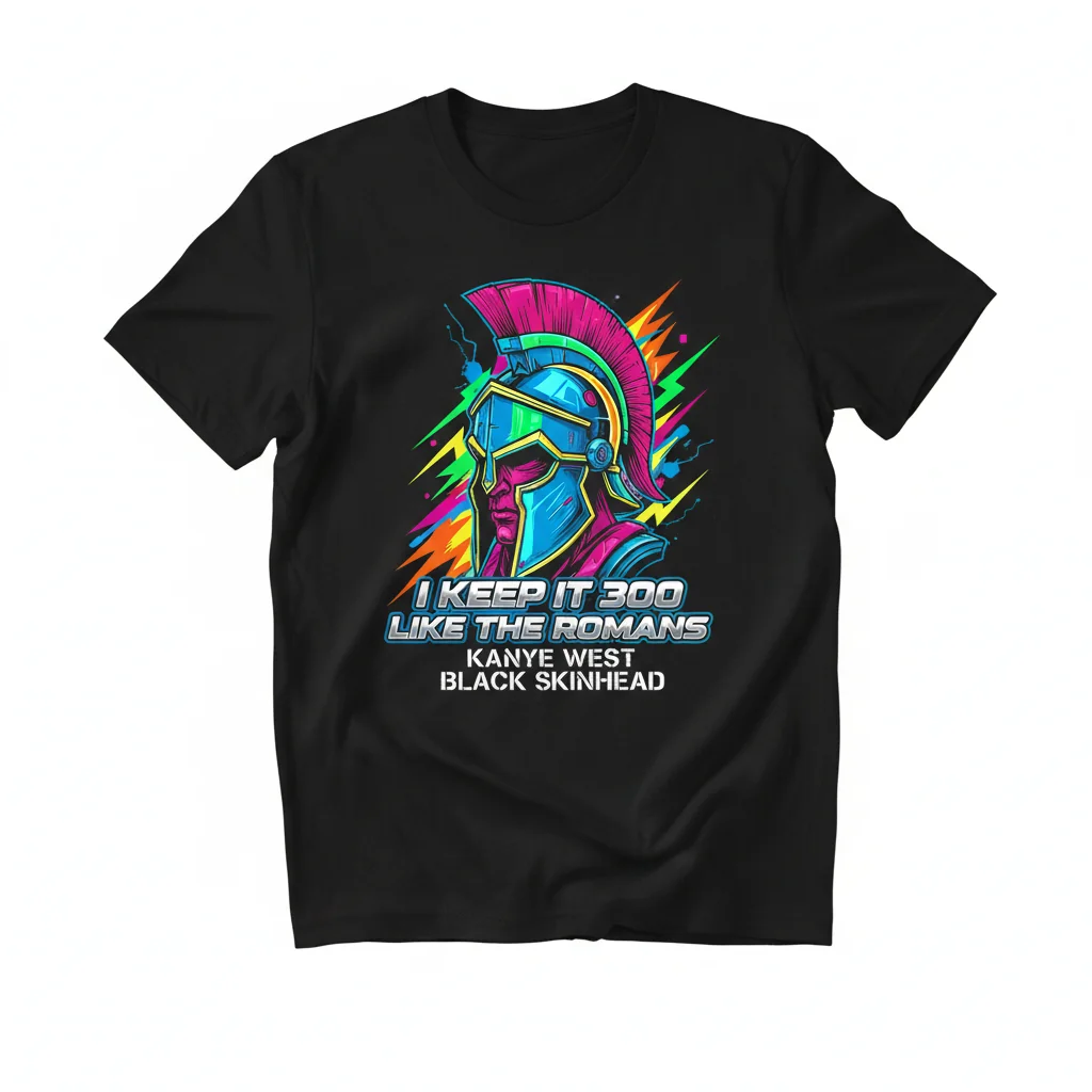 Black Skinhead: The 'I KEEP IT 300' Essential Tee – Kanye West Inspired Art