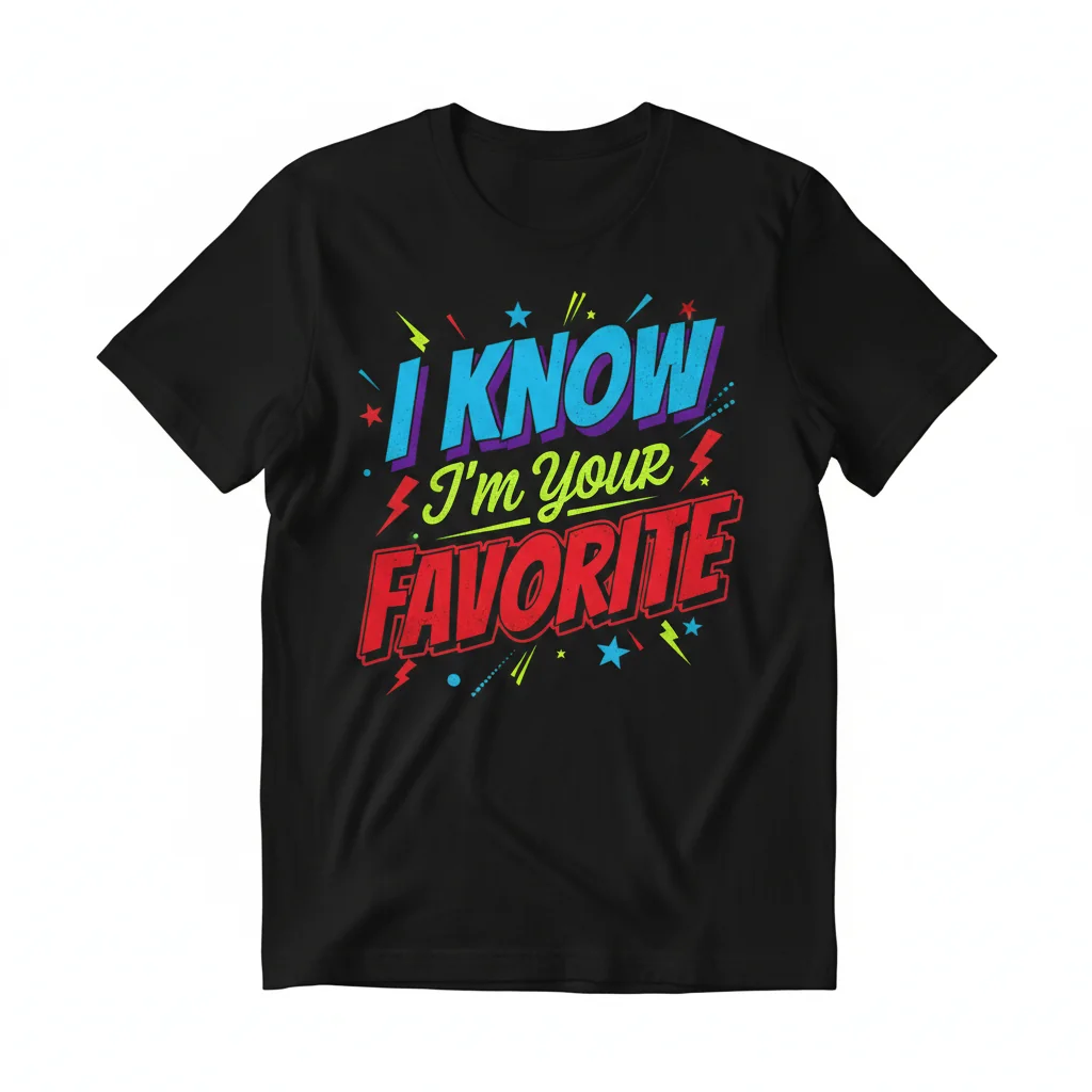 The "I Know I'm Your Favorite" Essential T-Shirt (Red) – A Statement of Love