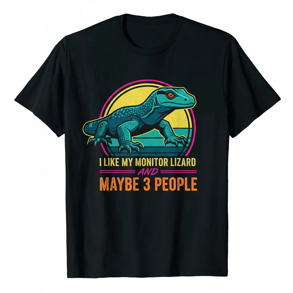 I Like My Monitor Lizard & 3 People Essential T-Shirt – Premium Durability & Comfort