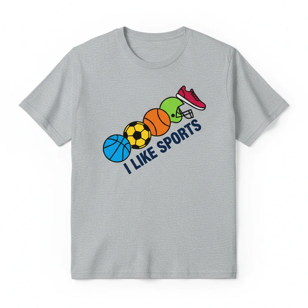 I Like Sports T-Shirt | Essential Men's & Women's Ring-Spun Cotton Tee