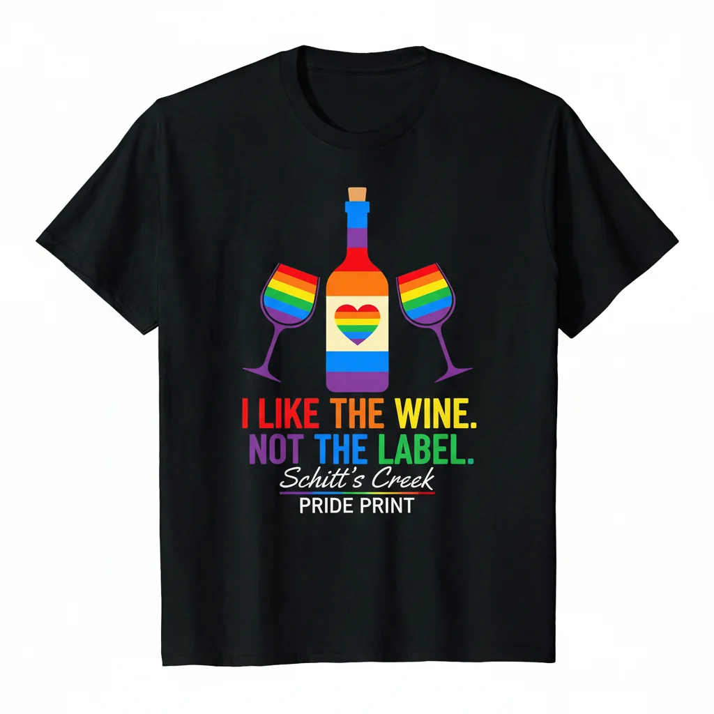 "I Like The Wine. Not The Label" Essential Tee - Celebrate Love & Comfort