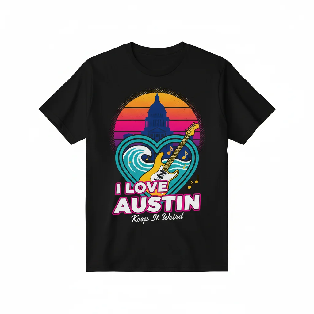 I Love Austin Essential T-Shirt – Classic City Pride Tee