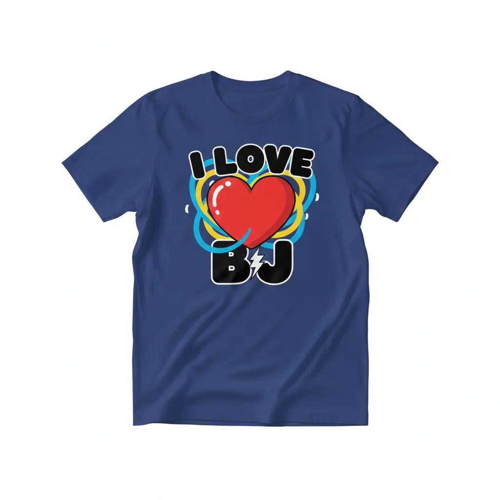 Embrace Your True Self: The "I Love BJ" Essential T-Shirt