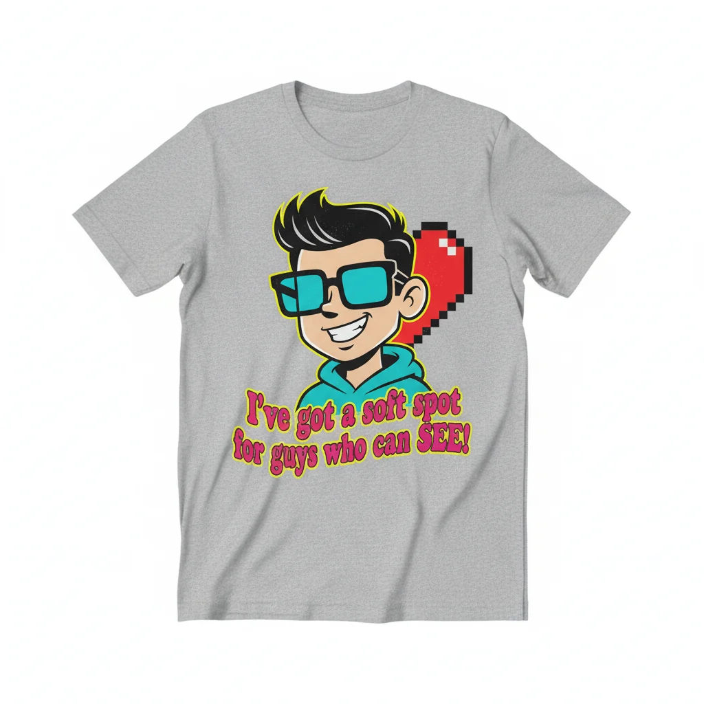 "I Love Boys With Glasses" Premium Art Tee 1 "I Love Boys With Glasses" Premium Art Tee