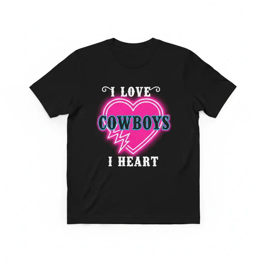 Embrace Your Inner Cowboy: The 'I Love Cowboys' Essential Tee