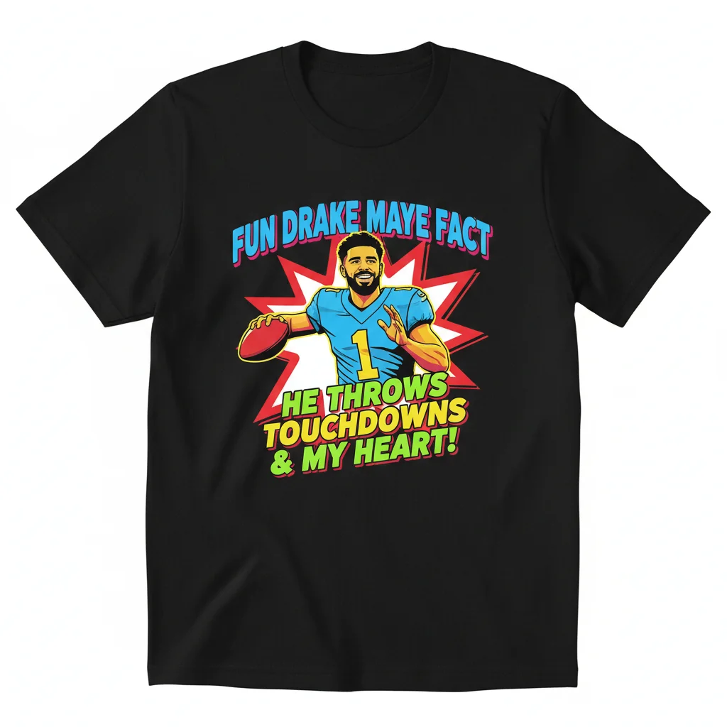 The Drake Maye "Fun Fact" Artistic Tribute Tee