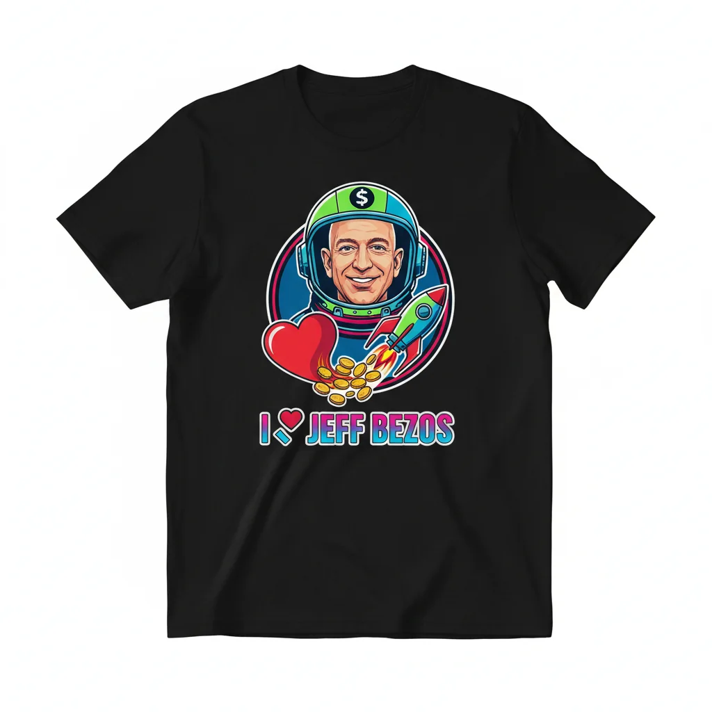 Embrace Your Vision: The 'I Love Jeff Bezos' Essential Tee