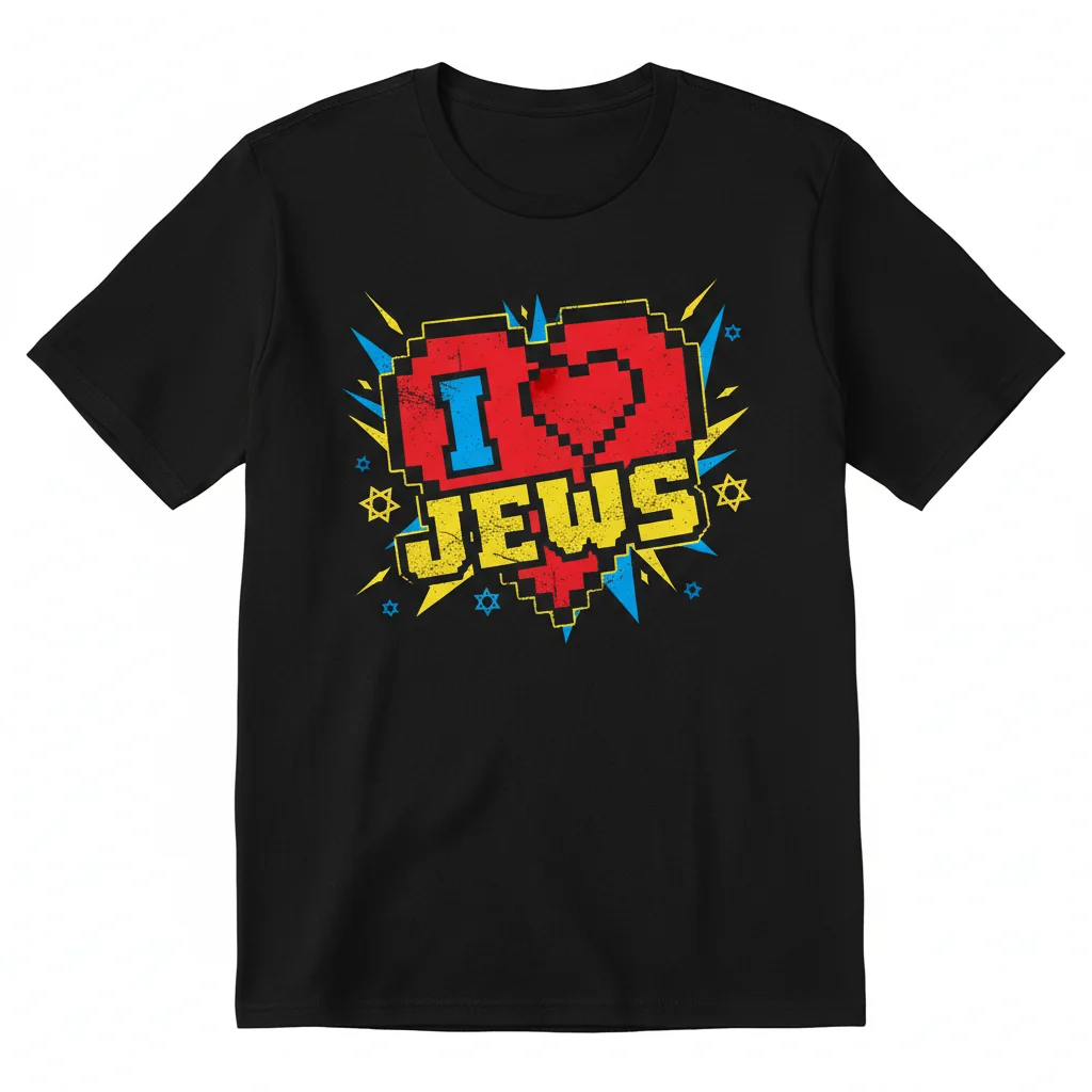 I Love Jews Heart Essential T-Shirt - Premium Cotton Tee
