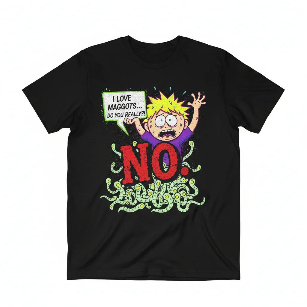Tweek Tweak 'Maggots? No.' Essential Street Tee