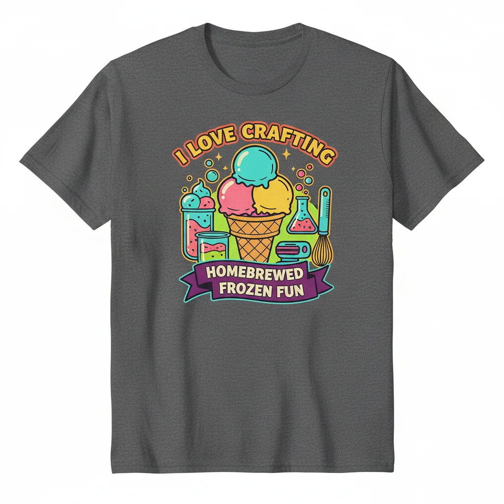 I Love Making Ice Cream Graphic Tee | Soft Unisex Shirt