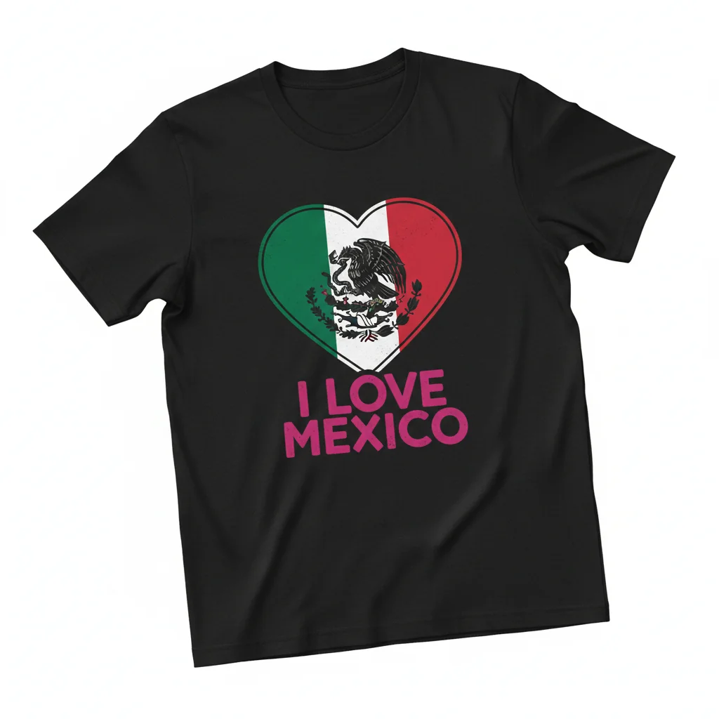 I Love Mexico T-Shirt | Classic MX Heart Graphic Tee
