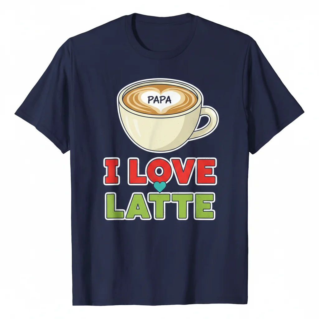 I Love Papa Latte Essential T-Shirt – Comfortable & Stylish Unisex Tee