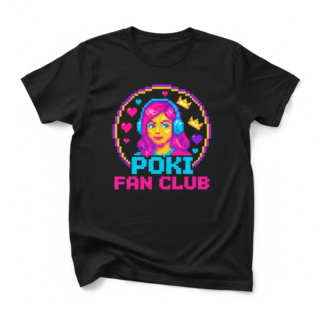 I Love Poki Pokimane T-Shirt | Unisex Fan Merch | Heart Graphic Tee